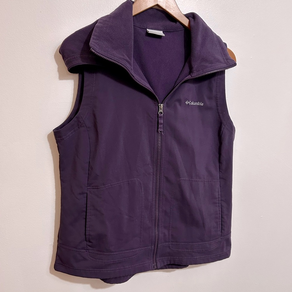 Columbia Deep Purple Fleece Vest Size Large